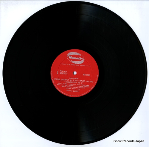 BARYLLI QUARTET beethoven; string quartet no.9 