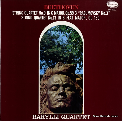 BARYLLI QUARTET beethoven; string quartet no.9 