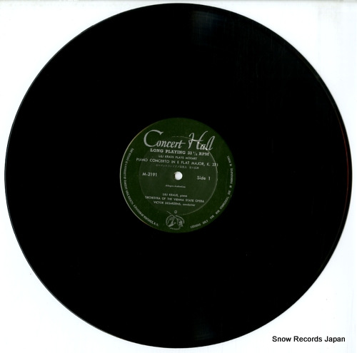 KRAUS, LILI mozart; piano concerto no.9 M-2191