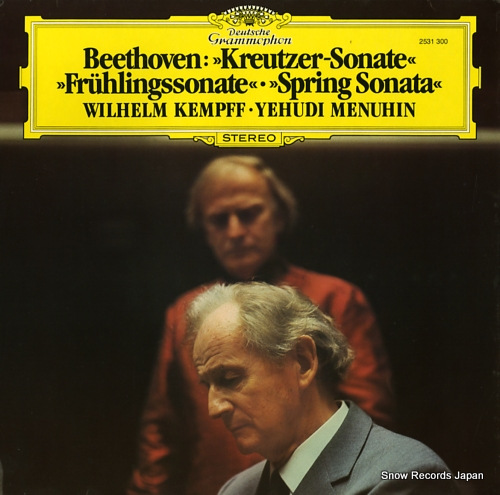 KEMPFF, WILHELM / YEHUDI MANUHIN beethoven; kreutzer - sonate 2531300