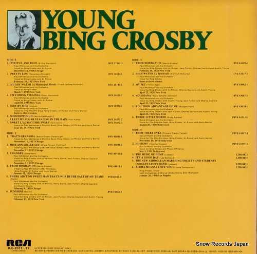 CROSBY, BING young bing crosby RJL-2011-12