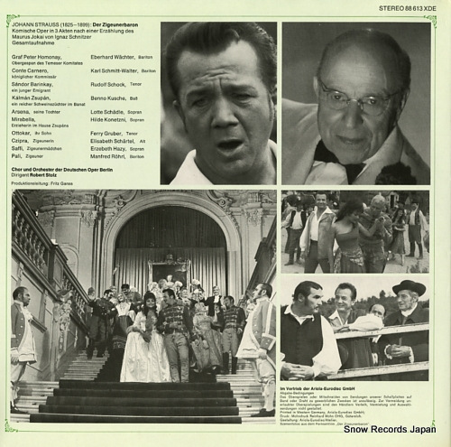 STOLZ, ROBERT strauss; der zigeunerbaron, gesamtaufnahme 88613XDE - back cover