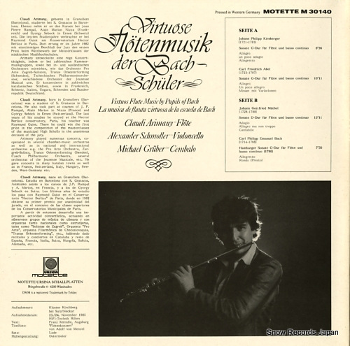 V/A virtuose flotenmusik der bach-schuler M30140 - back cover