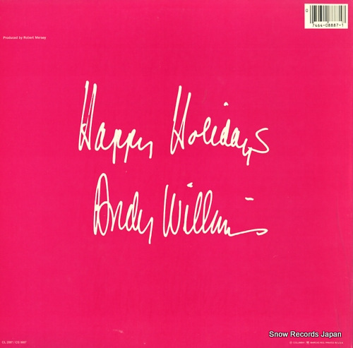 WILLIAMS, ANDY christmas album CS8887