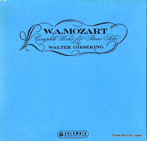 GIESEKING, WALTER mozart; complete works for piano solo OL-3111-21