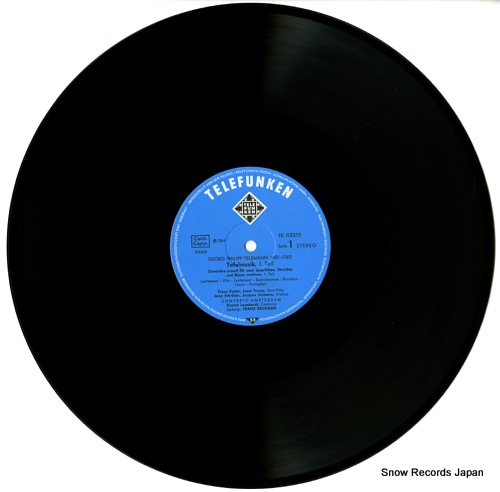 LEONHARDT, GUSTAV telemann; tafelmusik, 1.teil TK11537/1-2 / 6.35056