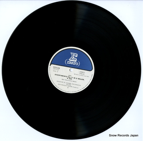 PAILLARD, JEAN-FRANCOIS mozart; divertimento no.17 in d major, k.334 FCCA818