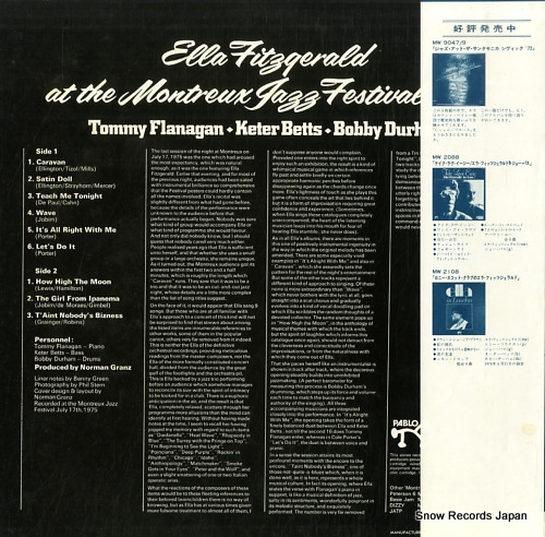 FITZGERALD, ELLA at the monteux jazz festival 1975 MW2145
