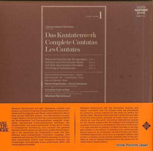 HARNONCOURT, NIKOLAUS bach; das kantatenwerk / complete cantatas volume 1 ISKW-11/2