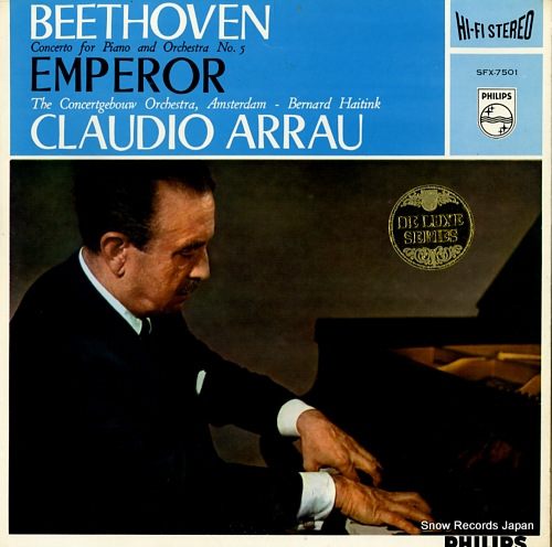 ARRAU, CLAUDIO beethoven; concerto for piano and orchestra no.5 