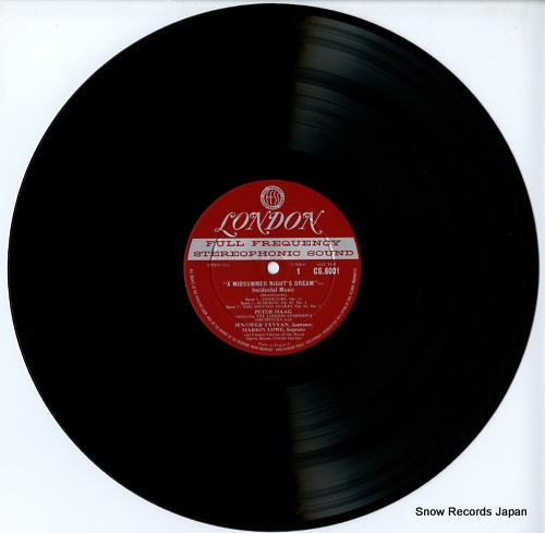 MAAG, PETER mendelssohn; a midsummer night's dream incidental music CS6001