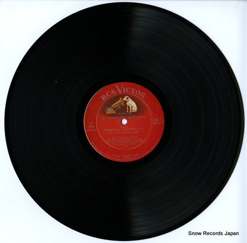 RUBINSTEIN, ARTHUR chopin; concerto no.1 LM-2575