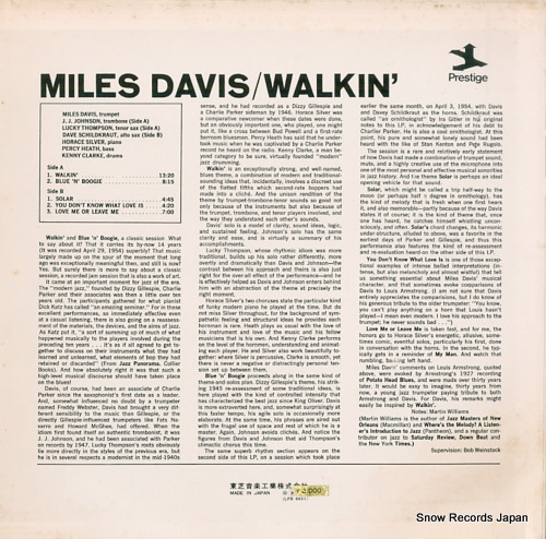 DAVIS, MILES walkin' LPR-8851