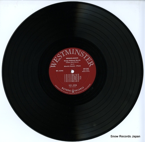 ͥåȡɥ磻 mendelssohn; songs without words vol.2 WL5246