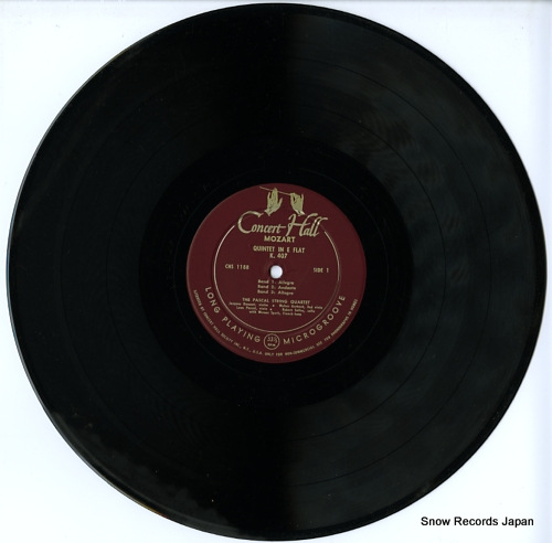 PASCAL STRING QUARTET, THE mozart; quintet in e flat, in b flat CHS1188