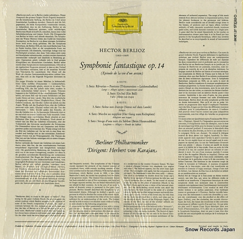 KARAJAN, HERBERT VON berlioz; symphonie fantastique 2830121