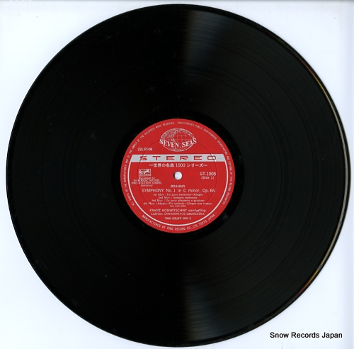 KONWITSCHNY, FRANZ / ARTHUR GRUBER brahms; symphony no.1, violin concerto GT1005