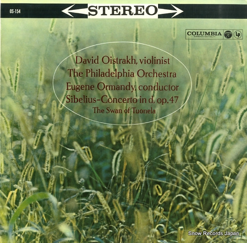 ORMANDY, EUGENE sibelius; concerto in d op.47 OS-154