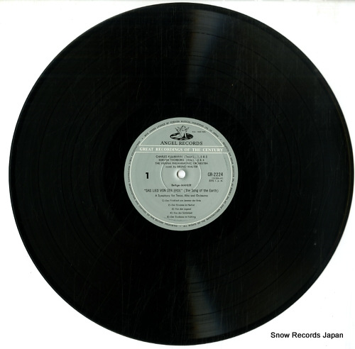 WALTER, BRUNO mahler; das lied von der erde GR-2224 - disc