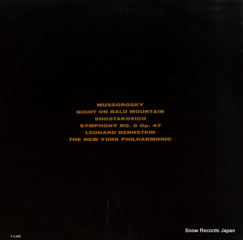 BERNSTEIN, LEONARD mussorgsky; night on bald mounrain SONC10024