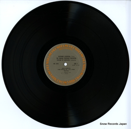 LEWENTHAL, RAYMOND rubinstein; piano concerto no.4 MS7394