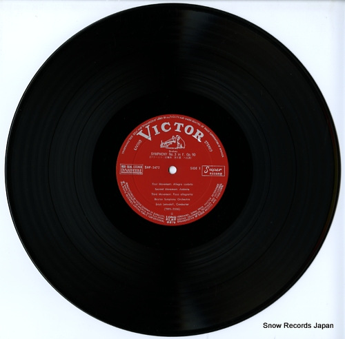 LEINSDORF, ERICH brahms; symphony no.3, tragic overture SHP-2475