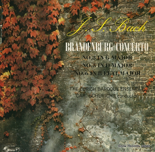 SCHURICHT, CARL bach; brandenburg concerto no.3, 5, 6 CHJ-30051