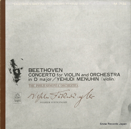 FURTWANGLER, WILHELM beethoven; concerto for violin and orchestra in d major AA-7132