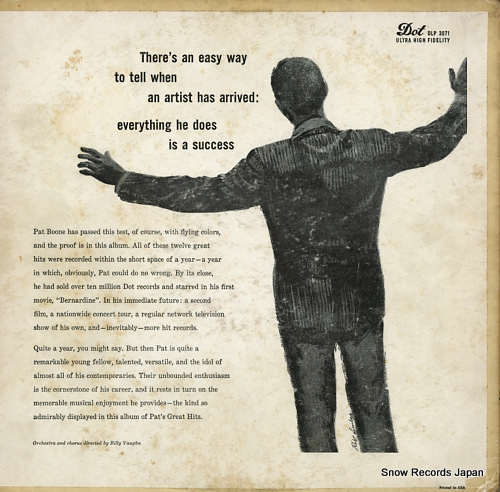 BOONE, PAT pat's great hits DLP3071