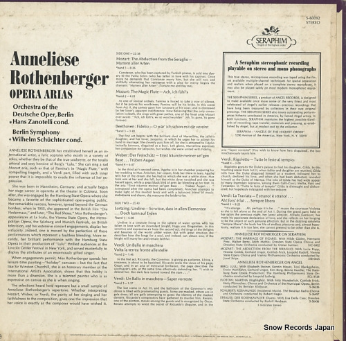 ROTHENBERGER, ANNELIESE opera arias S-60092