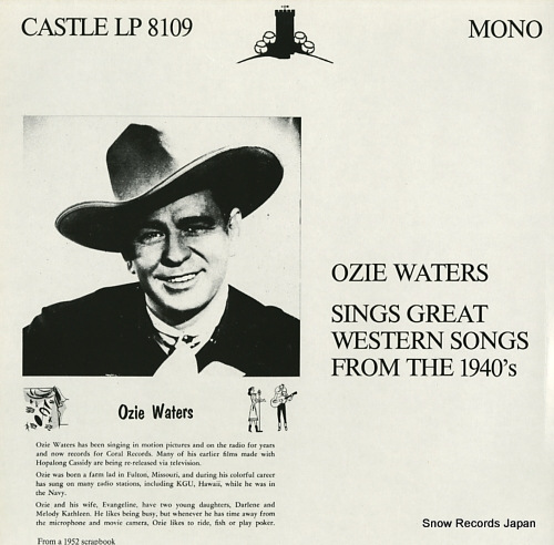 WATERS, OZIE sings great western songs from the 1940's LP8109