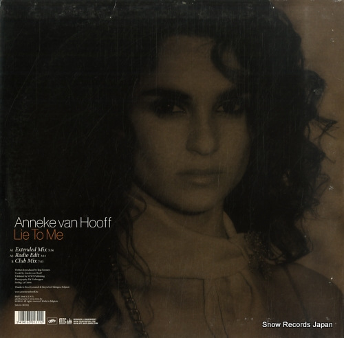 HOOFF, ANNEKE VAN lie to me 541416501311 - back cover