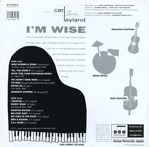 LEYLAND, CARL SONNY i'm wise HT3007