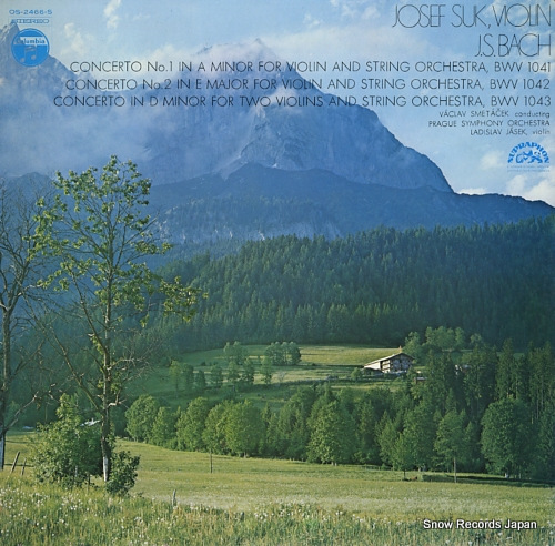 SUK, JOSEF bach; concerto no.1 in a minor for violin and string orchstra, bwv1041 OS-2466-S