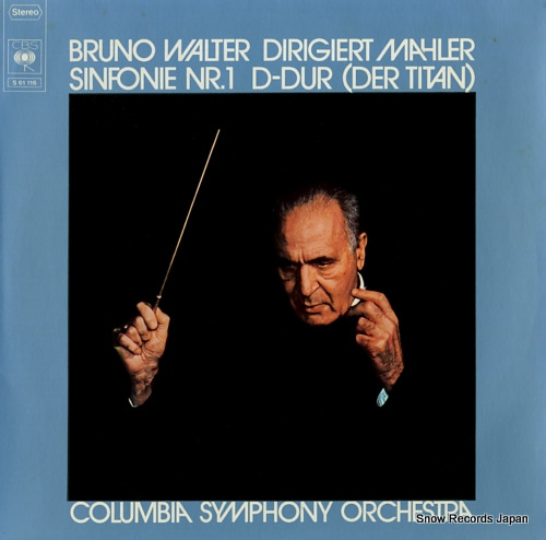 WALTER, BRUNO mahler; sinfonie nr.1 d-dur (der titan) CBS61116