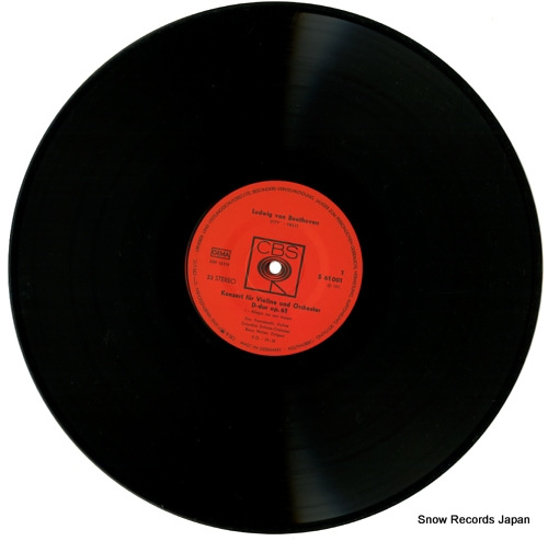 WALTER, BRUNO beethoven; konzert fur violine und orchester d-dur op.61 S61001