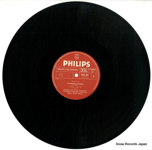 PREVIN, ANDRE manuel de falla; the three-cornered hat 6514281
