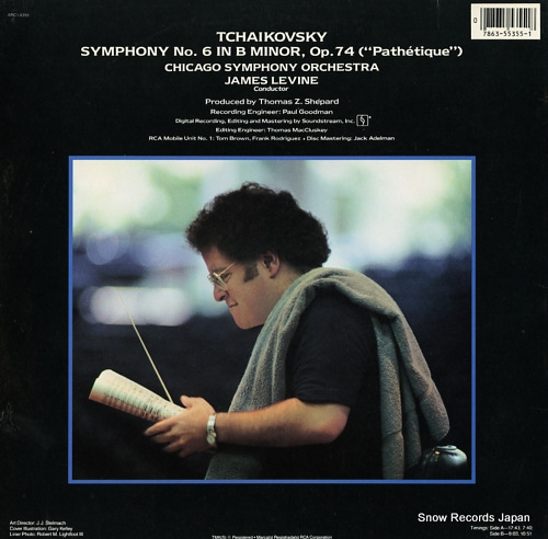 LEVINE, JAMES tchaikovsky; symphony no.6 in b minor, op.74(