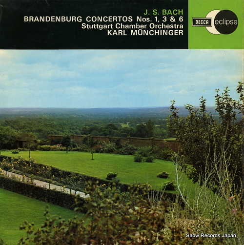 MUNCHINGER, KARL bach; brandenburg concertos nos.1, 3 & 6 ECS538 - front cover