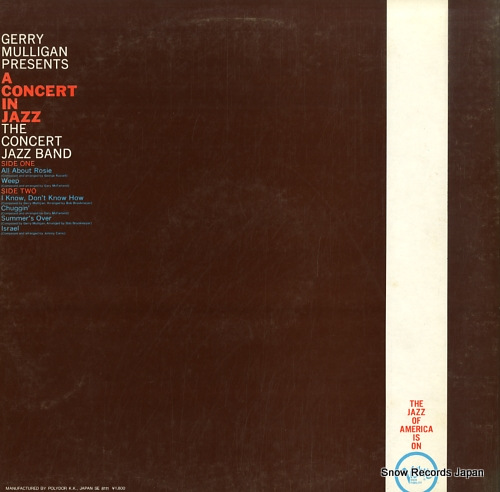 MULLIGAN, GERRY gerry mulligan presents a concert in jazz 18MJ9023