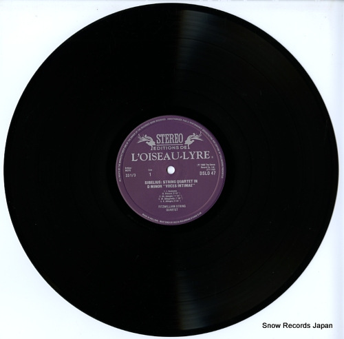 FITZWILLIAM STRING QUARTET sibelius/delius; string quartets DSLO47