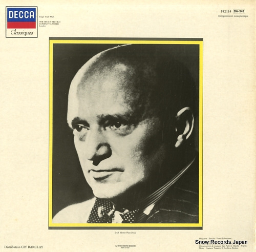 KLEIBER, ERICH tchaikovsky; symphonie n6 
