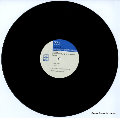 WALTER, BRUNO brahms; symphonies nos.3 & 4 30AC311-2