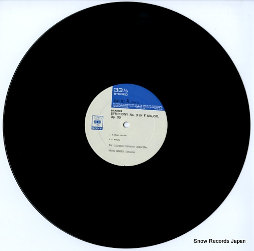 WALTER, BRUNO brahms; symphonies nos.3 & 4 30AC311-2