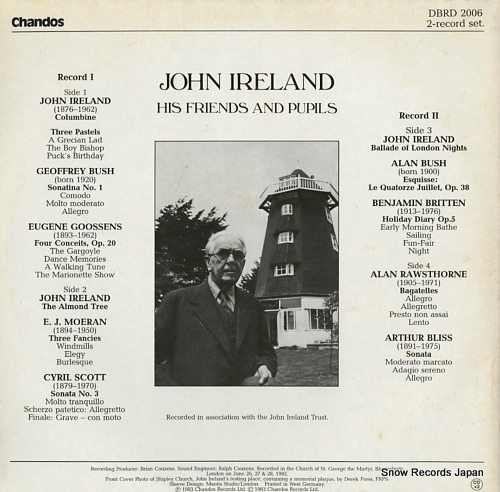 PARKIN, ERIC john ireland; his friends and pupils DBRD2006