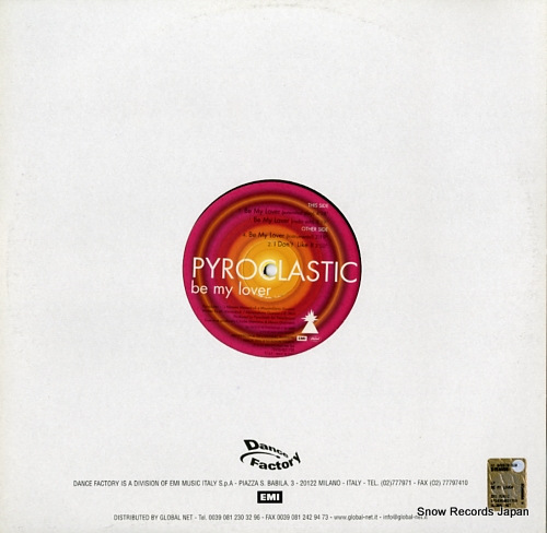 PYROCLASTIC be my lover 724354821769 - back cover