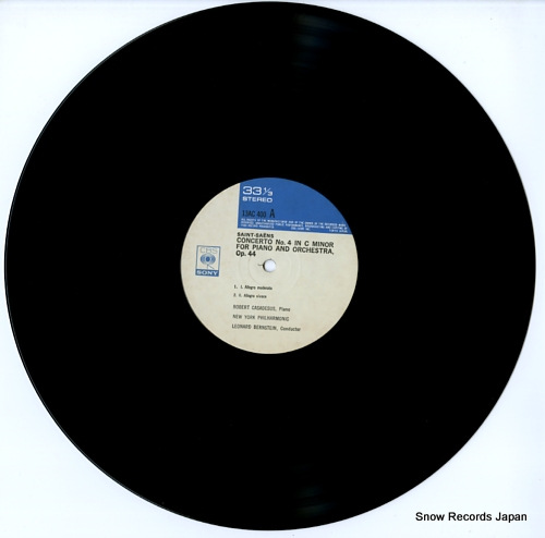 CASADESUS, ROBERT saint-saens; concerto no.4 for piano and orchestra 13AC400 - disc