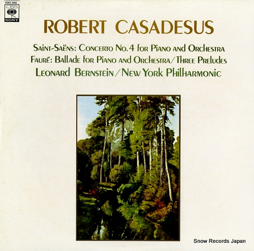 CASADESUS, ROBERT saint-saens; concerto no.4 for piano and orchestra 13AC400 - front cover