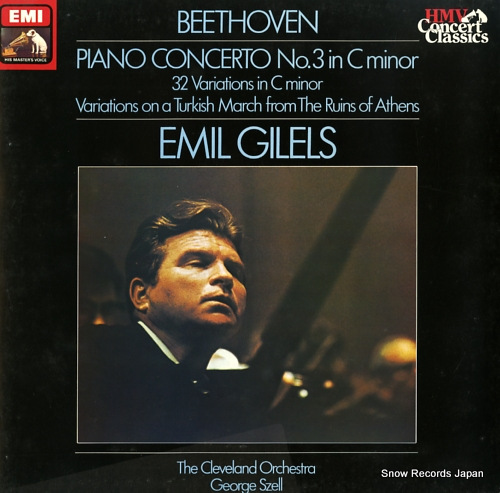 GILELS, EMIL beethoven; piano concerto no.3 in c minor SXLP1436491