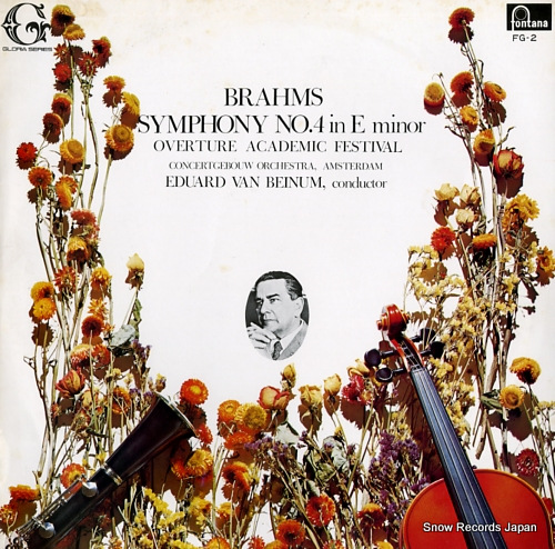 BEINUM, EDUARD VAN brahms; symphony no.4 in e minor FG-2